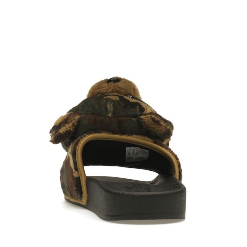 NWT Unisex Adidas Jeremy Scott Adilette Camo Teddy Slides - Picture 8 of 11